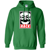 Sweatshirts Irish Green / Small Hack society Pullover Hoodie