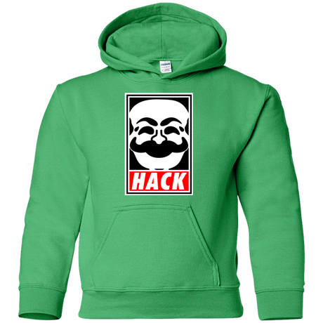 Sweatshirts Irish Green / YS Hack society Youth Hoodie