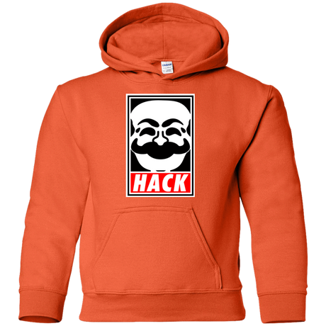 Sweatshirts Orange / YS Hack society Youth Hoodie