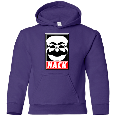 Sweatshirts Purple / YS Hack society Youth Hoodie