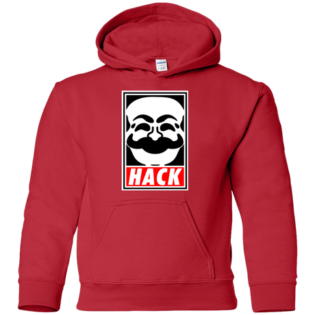 Sweatshirts Red / YS Hack society Youth Hoodie
