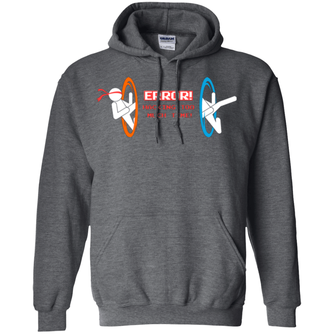 Sweatshirts Dark Heather / Small Hacking Error Pullover Hoodie