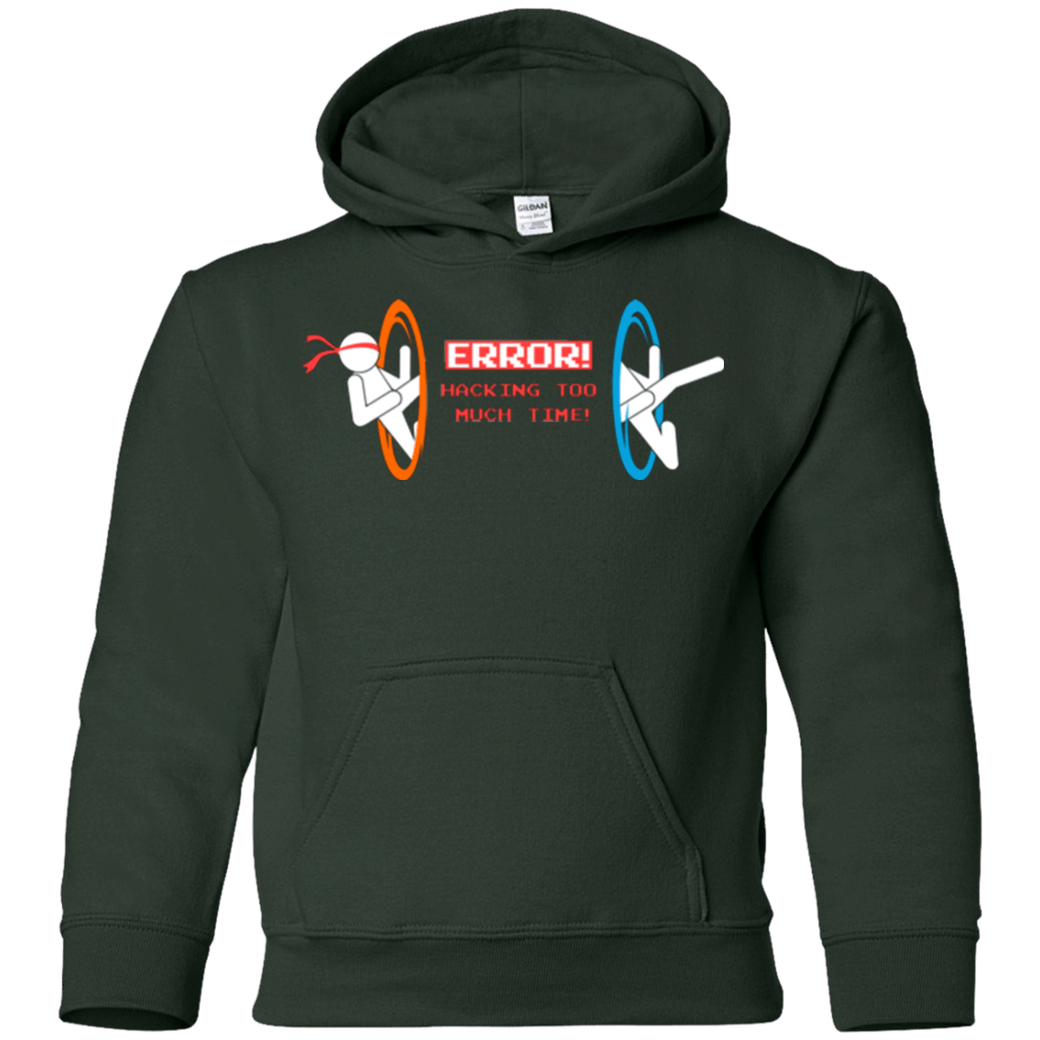 Sweatshirts Forest Green / YS Hacking Error Youth Hoodie