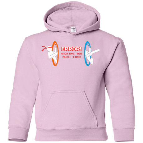Sweatshirts Light Pink / YS Hacking Error Youth Hoodie