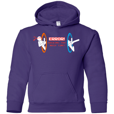 Sweatshirts Purple / YS Hacking Error Youth Hoodie