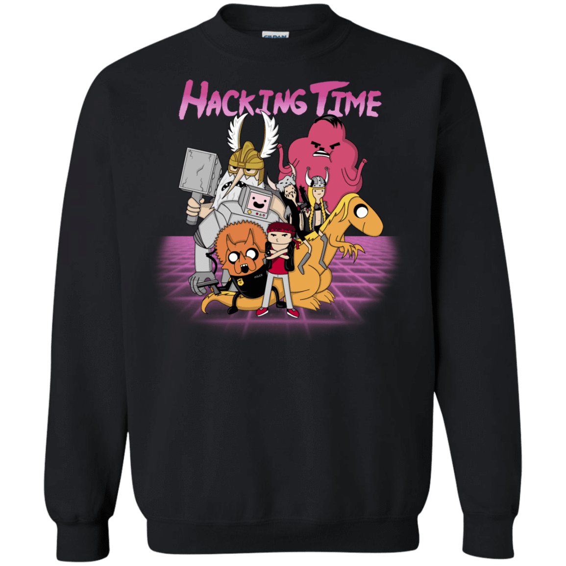 Sweatshirts Black / S HACKING TIME Crewneck Sweatshirt