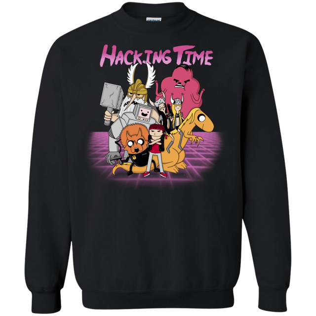 Sweatshirts Black / S HACKING TIME Crewneck Sweatshirt
