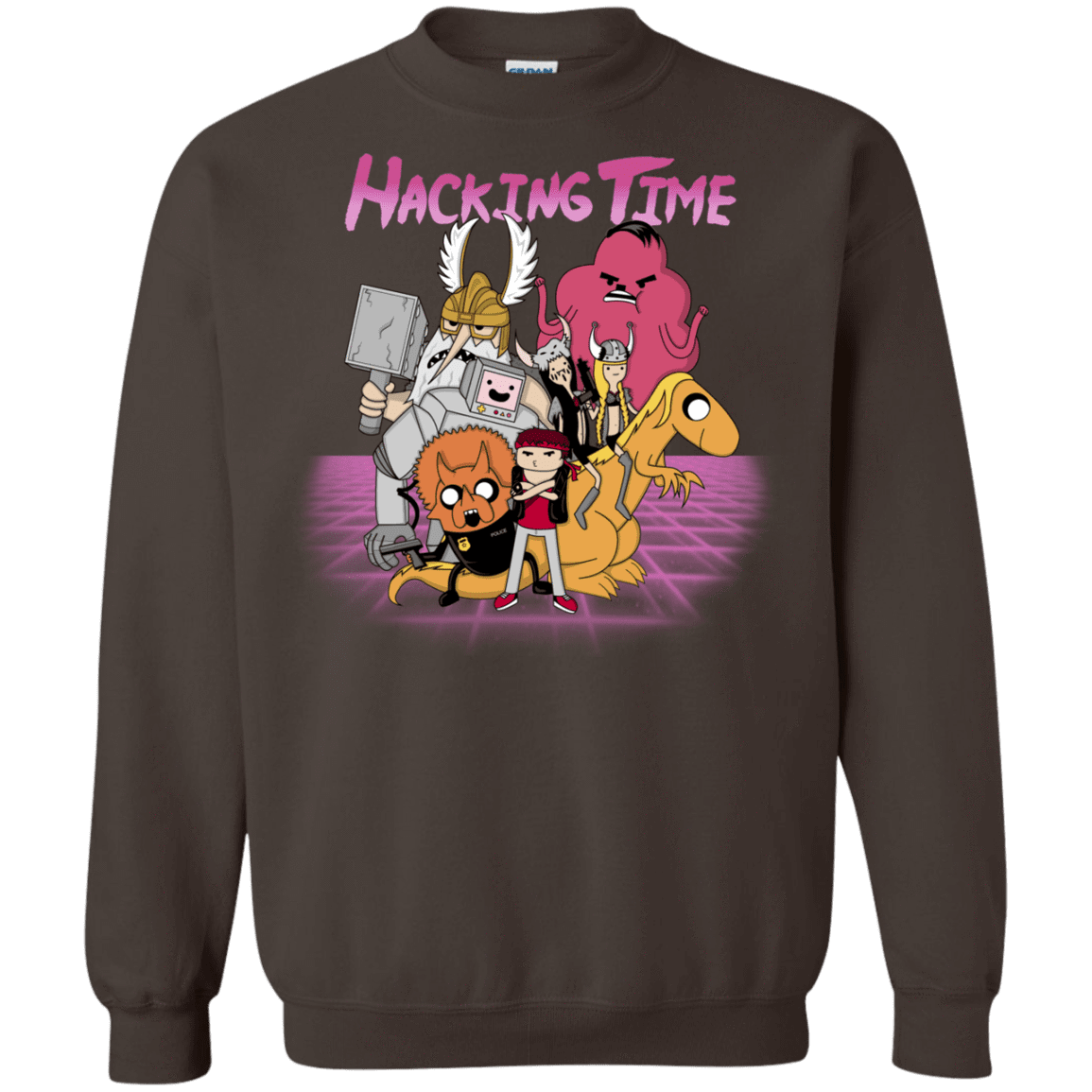 Sweatshirts Dark Chocolate / S HACKING TIME Crewneck Sweatshirt