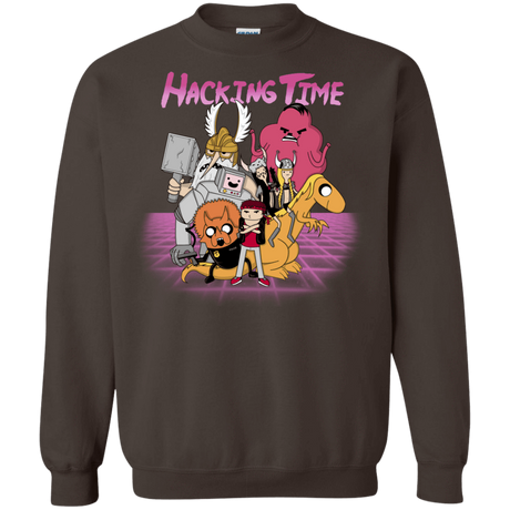 Sweatshirts Dark Chocolate / S HACKING TIME Crewneck Sweatshirt