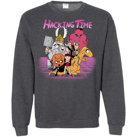 Sweatshirts Dark Heather / S HACKING TIME Crewneck Sweatshirt