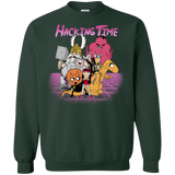 Sweatshirts Forest Green / S HACKING TIME Crewneck Sweatshirt