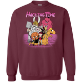 Sweatshirts Maroon / S HACKING TIME Crewneck Sweatshirt