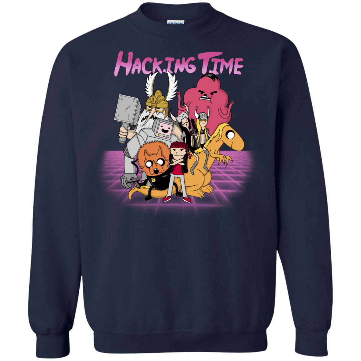 Sweatshirts Navy / S HACKING TIME Crewneck Sweatshirt