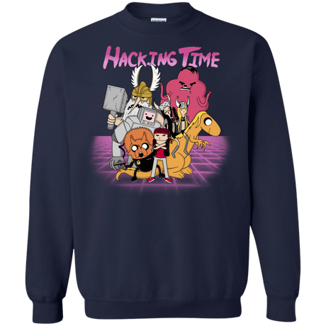 Sweatshirts Navy / S HACKING TIME Crewneck Sweatshirt