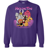 Sweatshirts Purple / S HACKING TIME Crewneck Sweatshirt