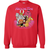 Sweatshirts Red / S HACKING TIME Crewneck Sweatshirt