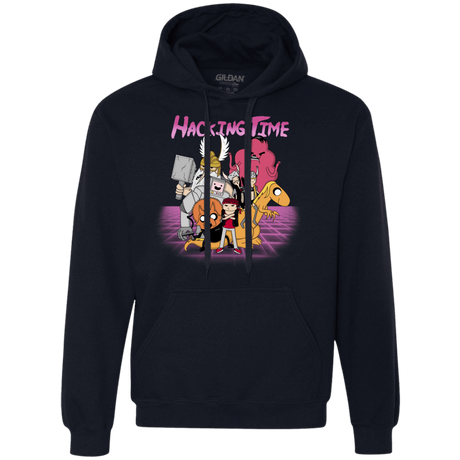 Sweatshirts Navy / S HACKING TIME Premium Fleece Hoodie
