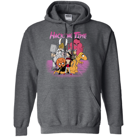 Sweatshirts Dark Heather / S HACKING TIME Pullover Hoodie