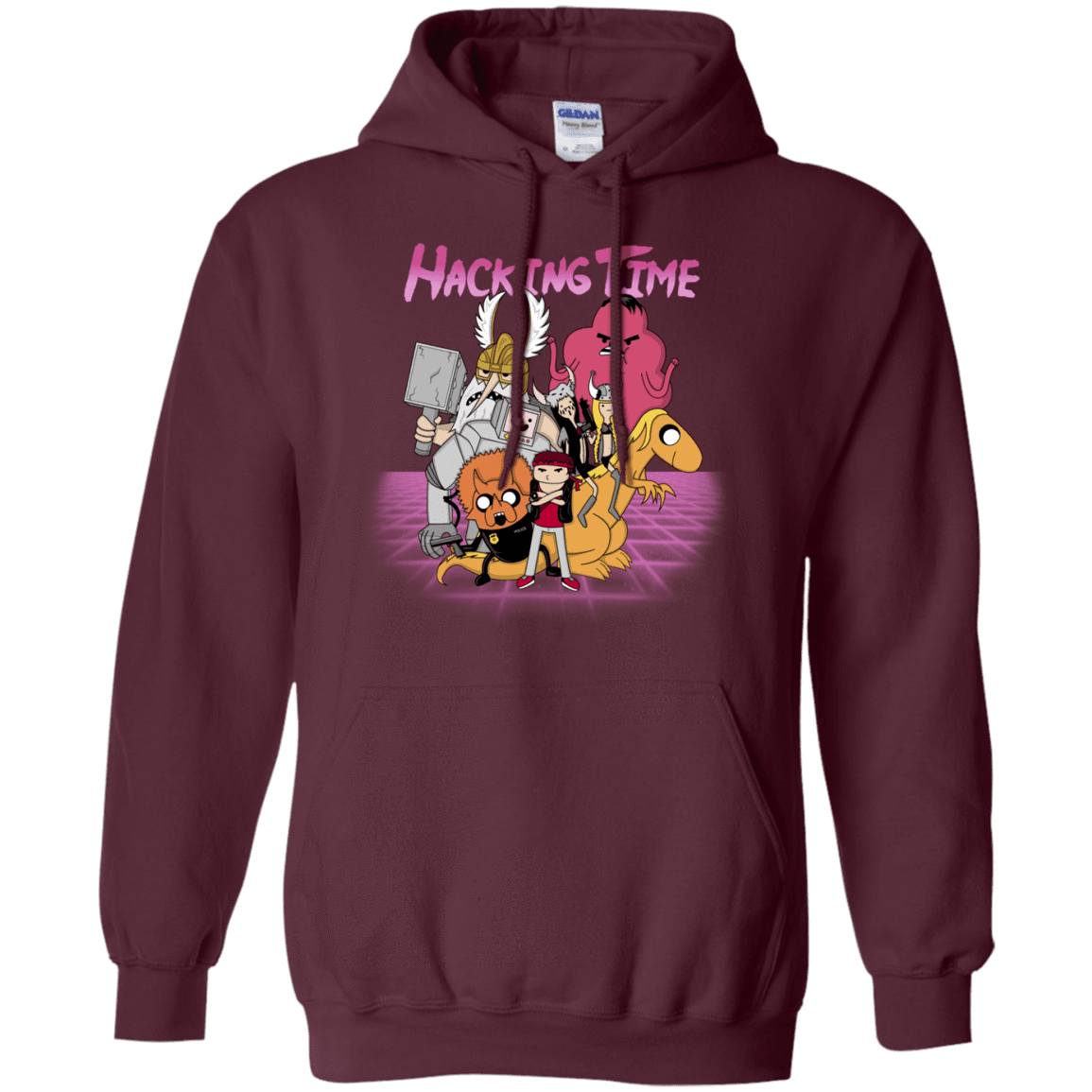 Sweatshirts Maroon / S HACKING TIME Pullover Hoodie