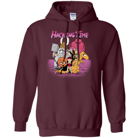 Sweatshirts Maroon / S HACKING TIME Pullover Hoodie