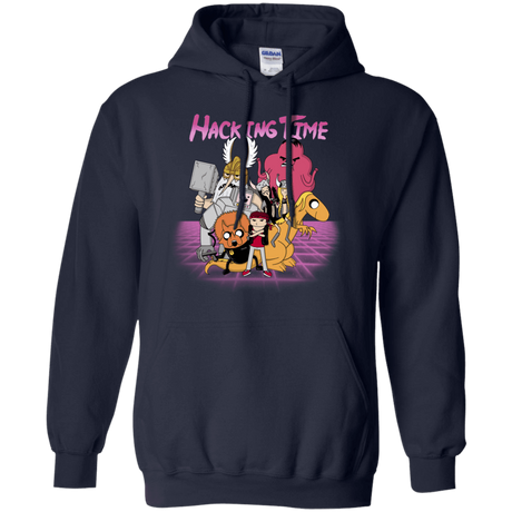 Sweatshirts Navy / S HACKING TIME Pullover Hoodie