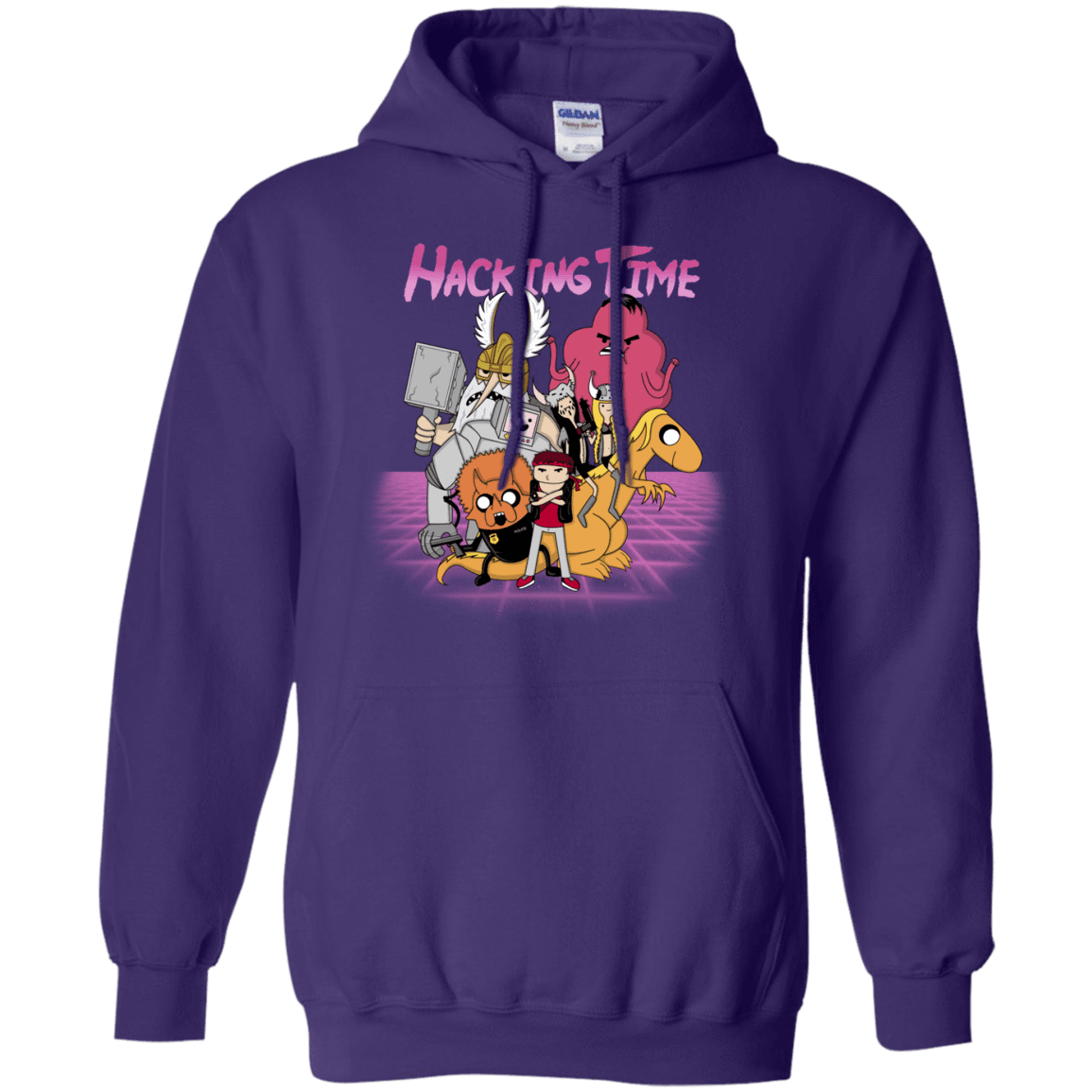 Sweatshirts Purple / S HACKING TIME Pullover Hoodie