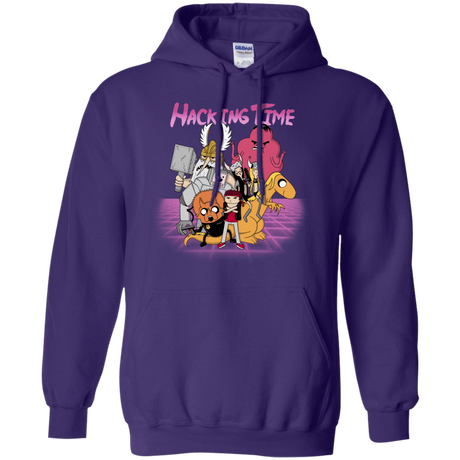 Sweatshirts Purple / S HACKING TIME Pullover Hoodie