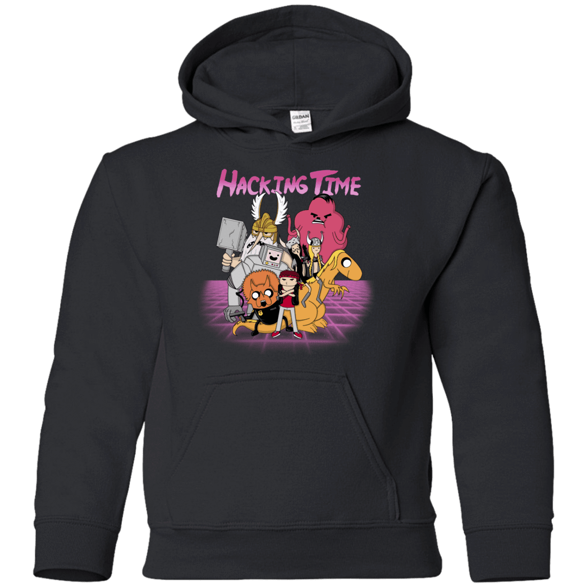 Sweatshirts Black / YS HACKING TIME Youth Hoodie