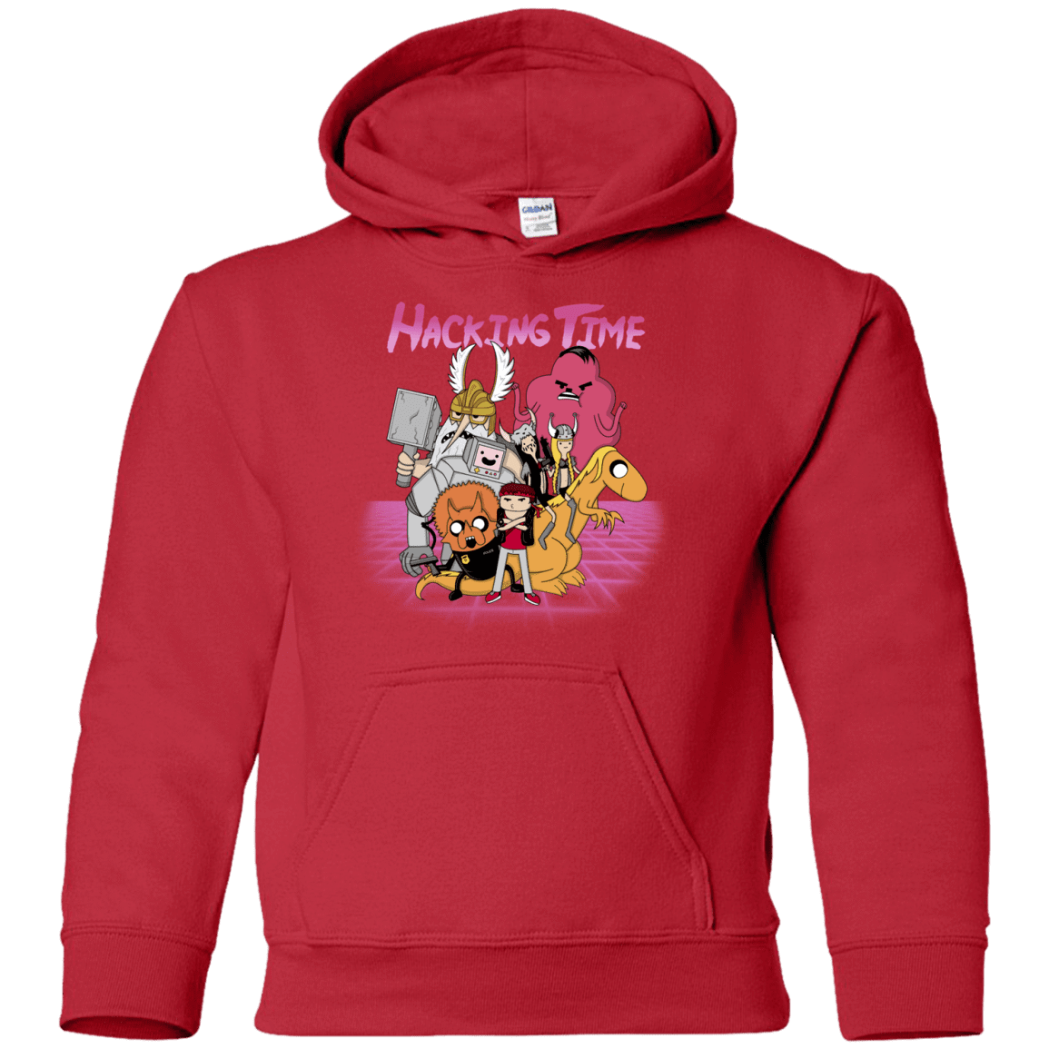 Sweatshirts Red / YS HACKING TIME Youth Hoodie