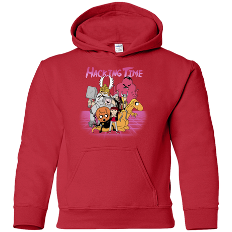 Sweatshirts Red / YS HACKING TIME Youth Hoodie