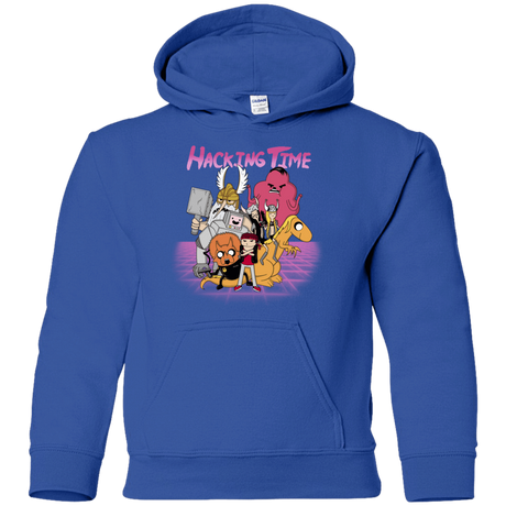 Sweatshirts Royal / YS HACKING TIME Youth Hoodie