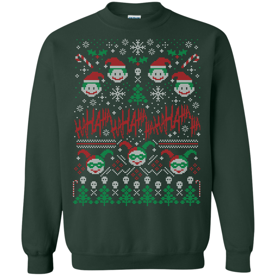 Sweatshirts Forest Green / Small HaHa Holidays Crewneck Sweatshirt