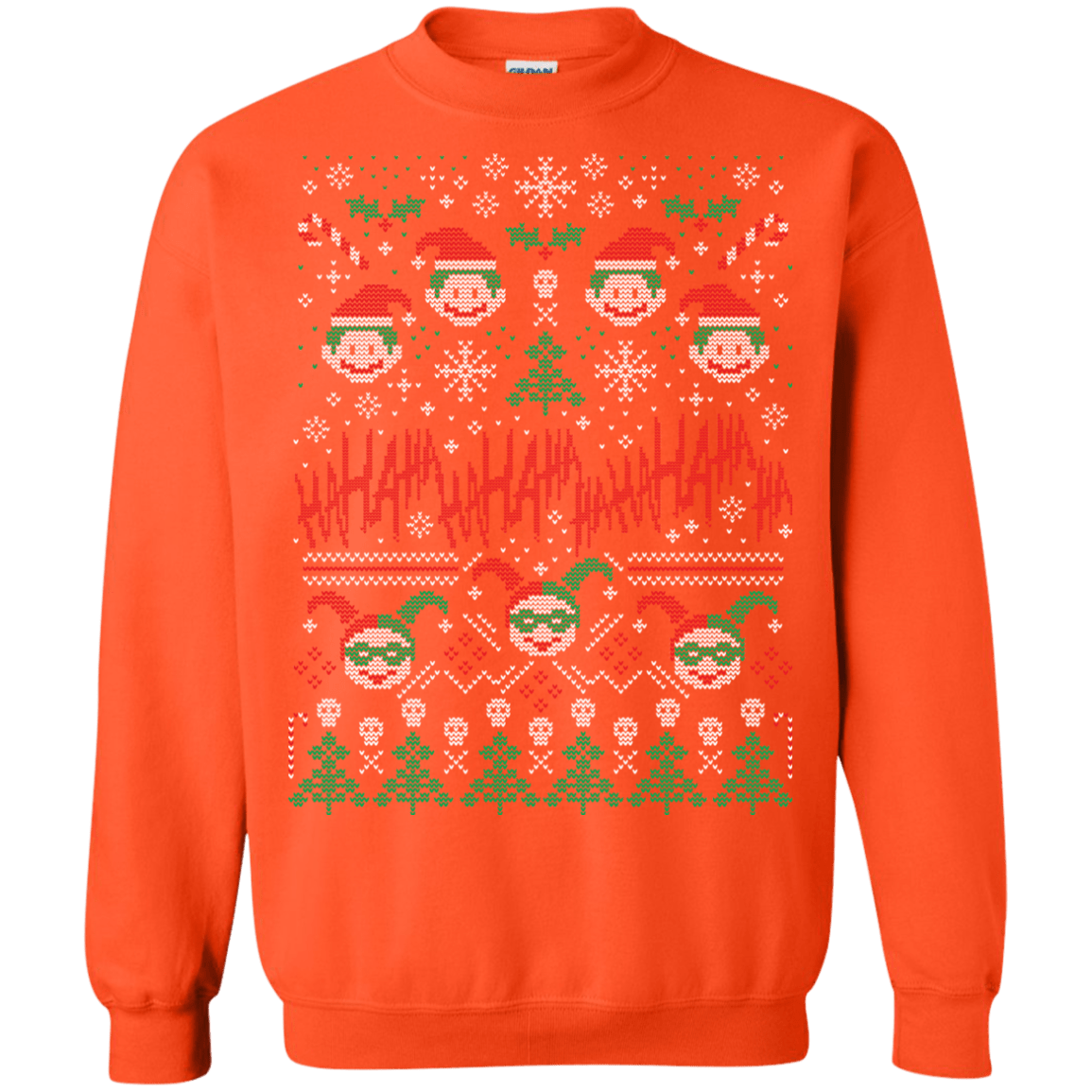 Sweatshirts Orange / Small HaHa Holidays Crewneck Sweatshirt