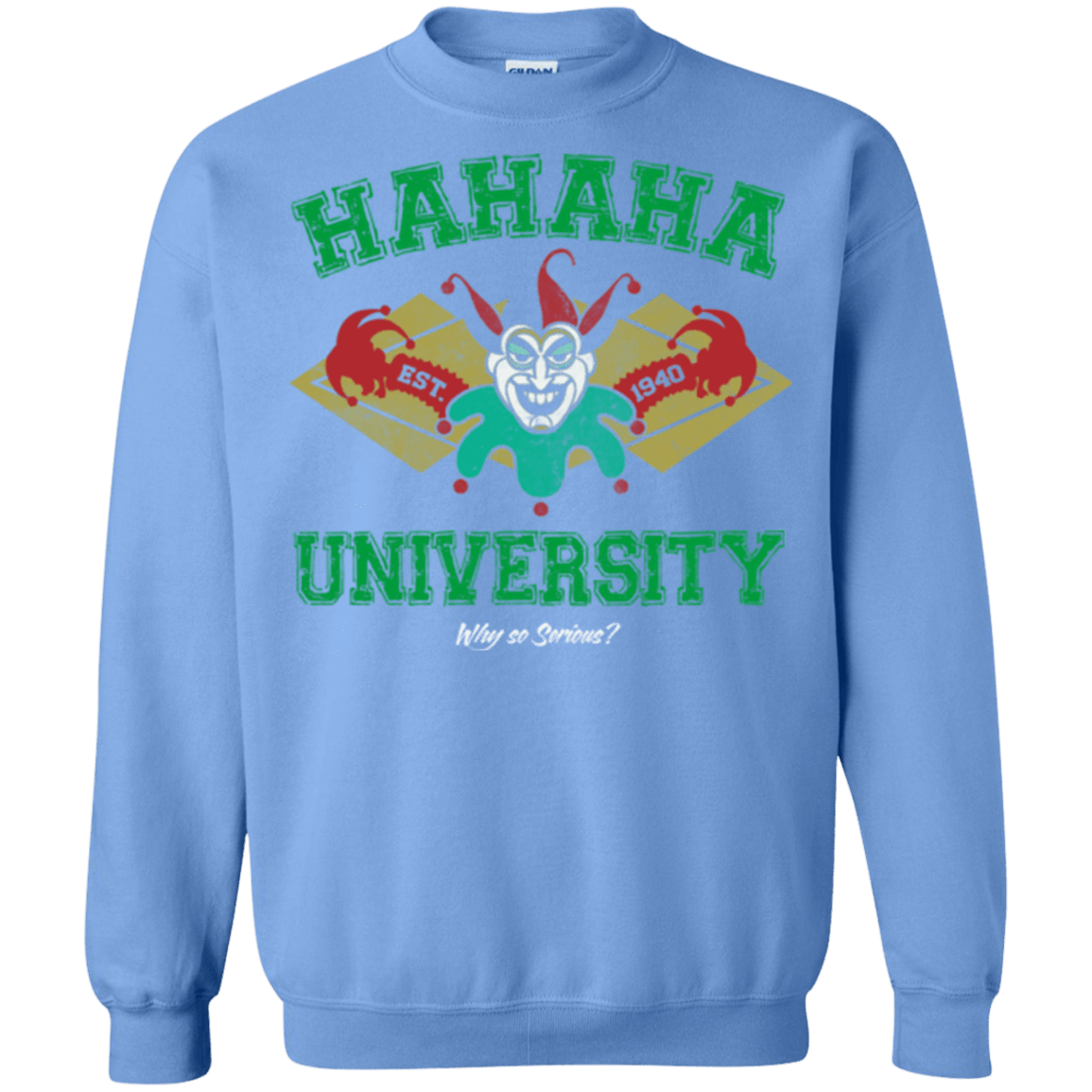 Sweatshirts Carolina Blue / Small Hahaha University Crewneck Sweatshirt