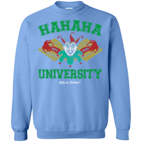 Sweatshirts Carolina Blue / Small Hahaha University Crewneck Sweatshirt