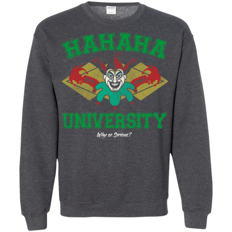 Sweatshirts Dark Heather / Small Hahaha University Crewneck Sweatshirt
