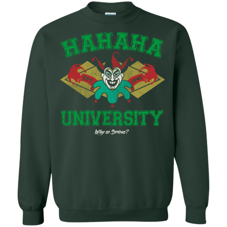 Sweatshirts Forest Green / Small Hahaha University Crewneck Sweatshirt