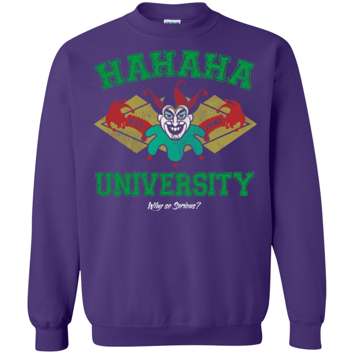 Sweatshirts Purple / Small Hahaha University Crewneck Sweatshirt