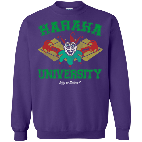 Sweatshirts Purple / Small Hahaha University Crewneck Sweatshirt