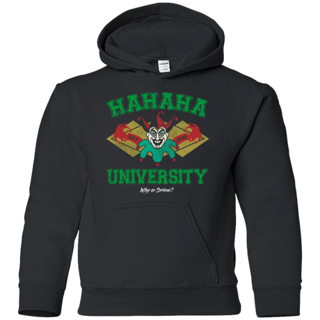 Sweatshirts Black / YS Hahaha University Youth Hoodie