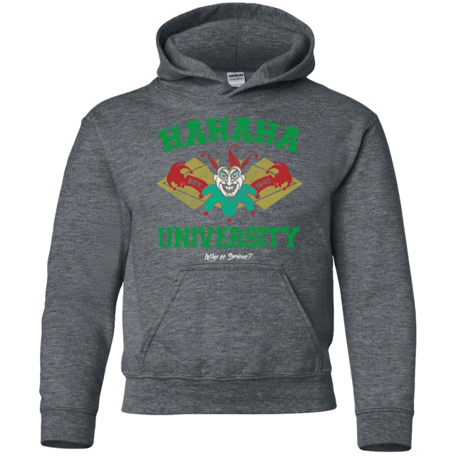 Sweatshirts Dark Heather / YS Hahaha University Youth Hoodie
