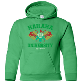 Sweatshirts Irish Green / YS Hahaha University Youth Hoodie