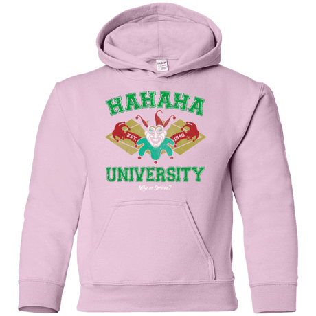 Sweatshirts Light Pink / YS Hahaha University Youth Hoodie