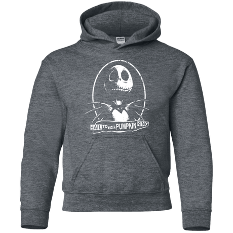 Sweatshirts Dark Heather / YS Hail To The King Youth Hoodie