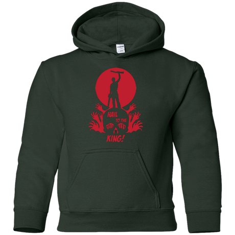 Sweatshirts Forest Green / YS Hail to the King Youth Hoodie