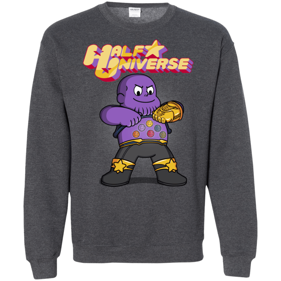 Sweatshirts Dark Heather / S Half Universe Crewneck Sweatshirt