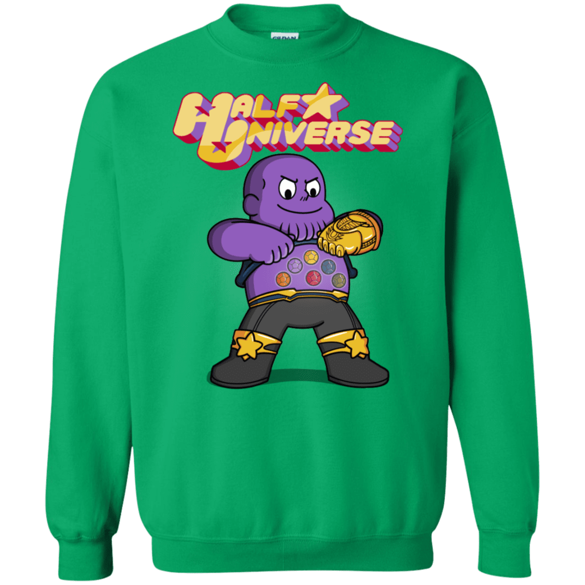 Sweatshirts Irish Green / S Half Universe Crewneck Sweatshirt