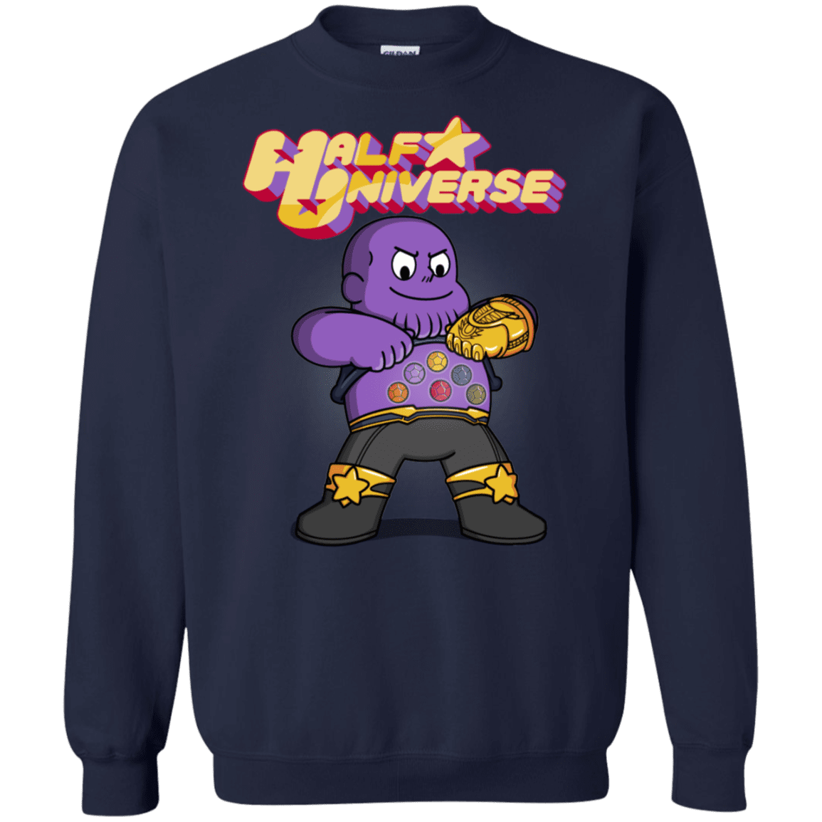 Sweatshirts Navy / S Half Universe Crewneck Sweatshirt