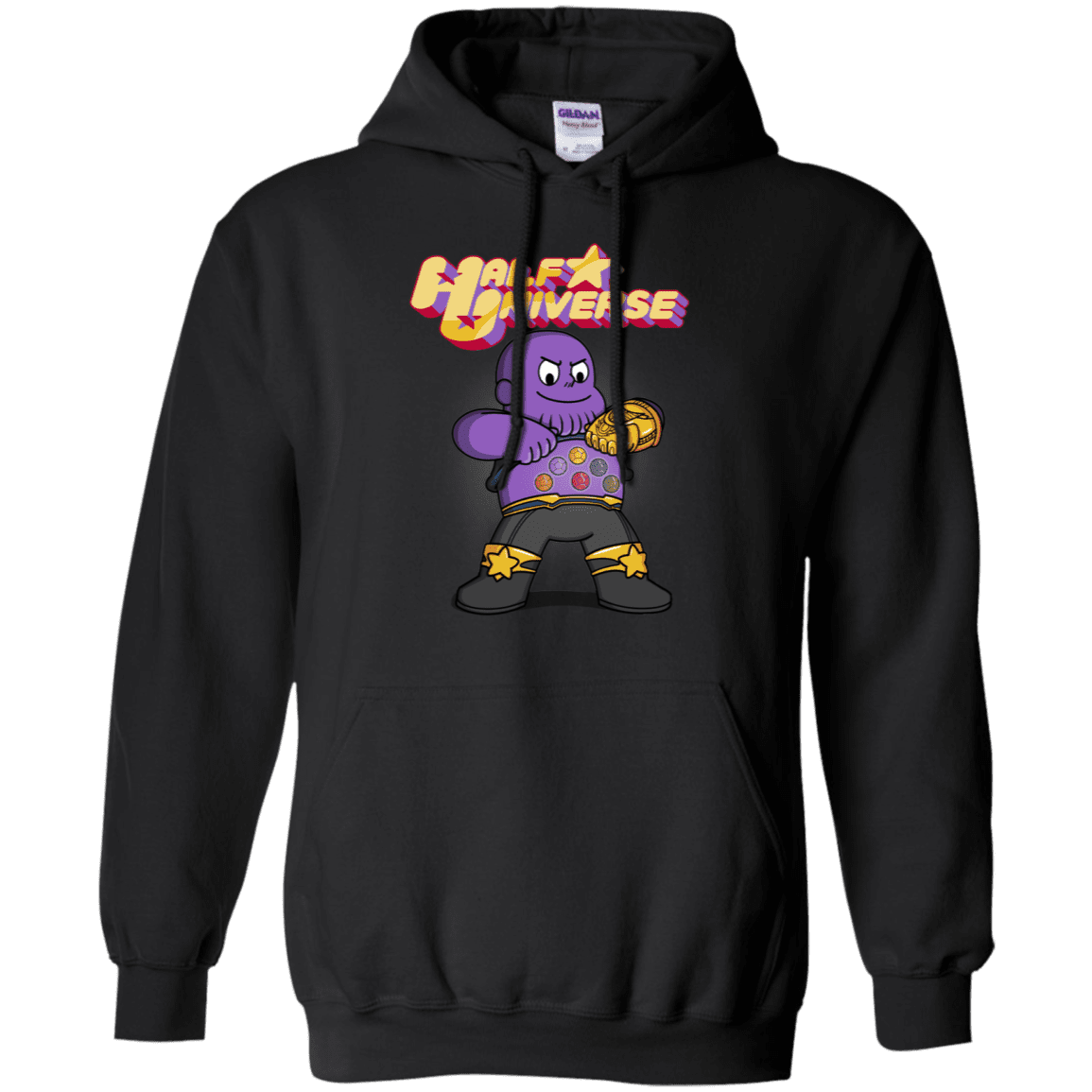 Sweatshirts Black / S Half Universe Pullover Hoodie