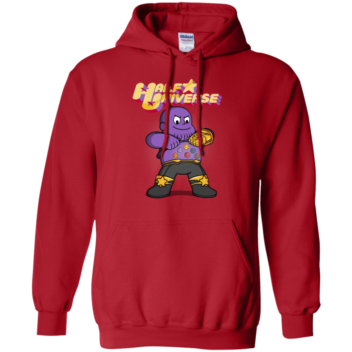 Sweatshirts Red / S Half Universe Pullover Hoodie